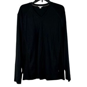 Calvin Klein Black V-neck Long Sleeve Sweater XL